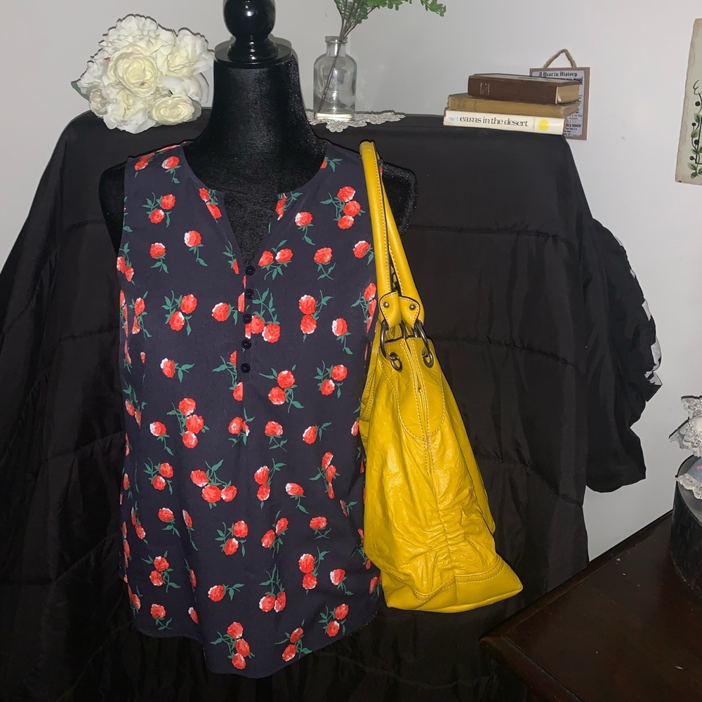 Women’s Talbots Navy Blue Blouse Size Small Petite
